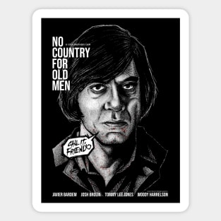 No Country for Old Men, Javier Bardem, Cult Classic Magnet